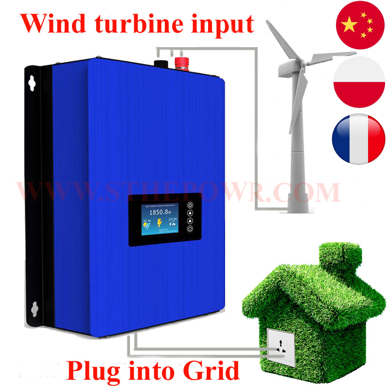 2000 W 1000 W Windkraft-Grid-T – Grid Tie Inverter Limiter 2000W Bewertung und Preis